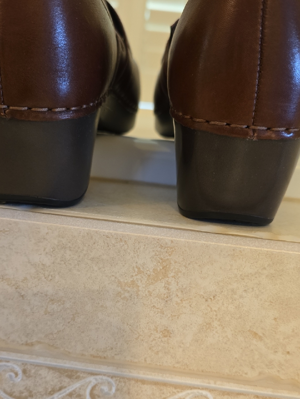 Dansko Brown Leather Slip-On Shoes with Buckle - Picture 4 of 6
